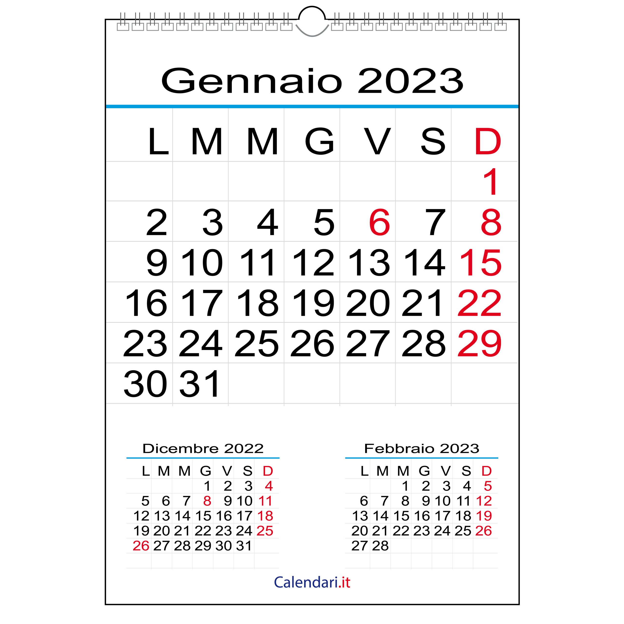 Calendario Verticale Da Stampare Calendario Italiano Images And My