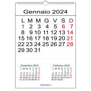 Calendario 2024 famiglia family da 1 a 8 colonne da muro 12 mesi -   - calendari 2024 - calendario 2024 - planner - agende -  settimanali - famiglia - calendario da tavolo - sottomano