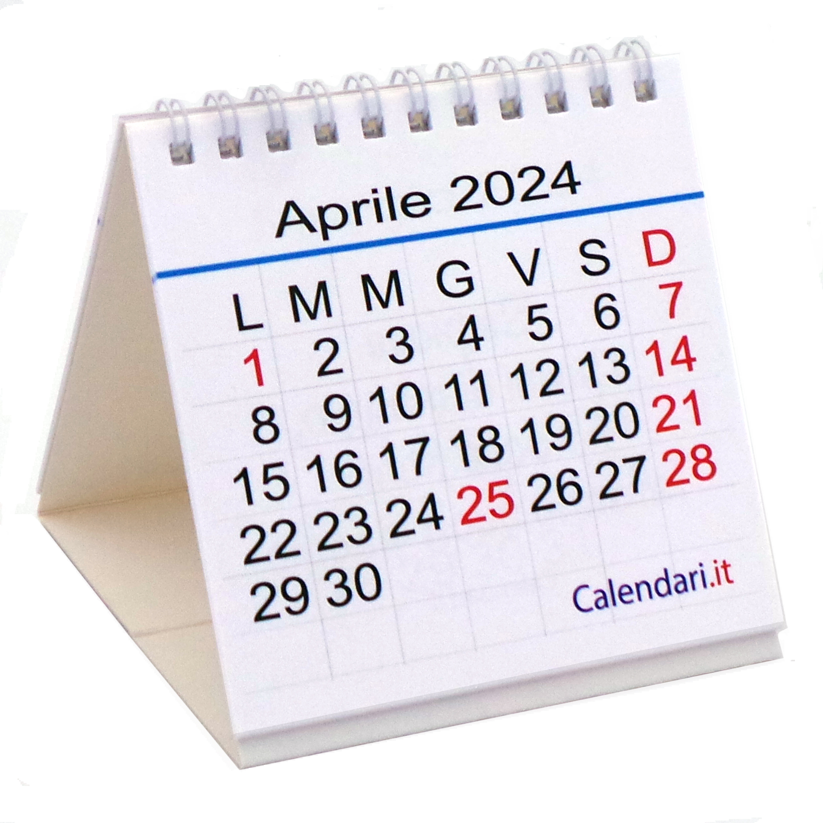 Calendario da tavolo 2024
